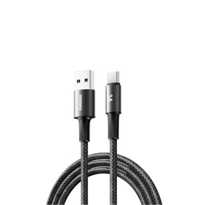 Кабель REMAX WindSpeed Series Fast charging aluminum alloy braided data cable CB25 A-C)  3A - Black 1.2M