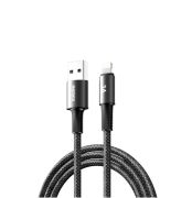Кабель REMAX WindSpeed Series Fast charging aluminum alloy braided data cable CB25  (A-L)  3A - Black 1.2M
