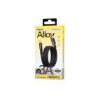 Кабель REMAX WindSpeed Series Fast charging aluminum alloy braided data cable CB25  (A-L)  3A - Black 1.2M