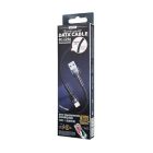 Кабель REMAX Jany Series Aluminum Alloy Braided 2.4A data cable RC-124m/i/a Lightning-Black