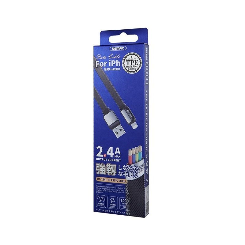Кабель REMAX  Platinum Pro Series 3A  Data Cable   RC-154i Lightning-Black