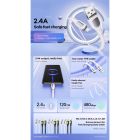 Кабель REMAX Ruinay Series 2.4A Fast Charging Data Cable 1M RC-C113 A-M-White