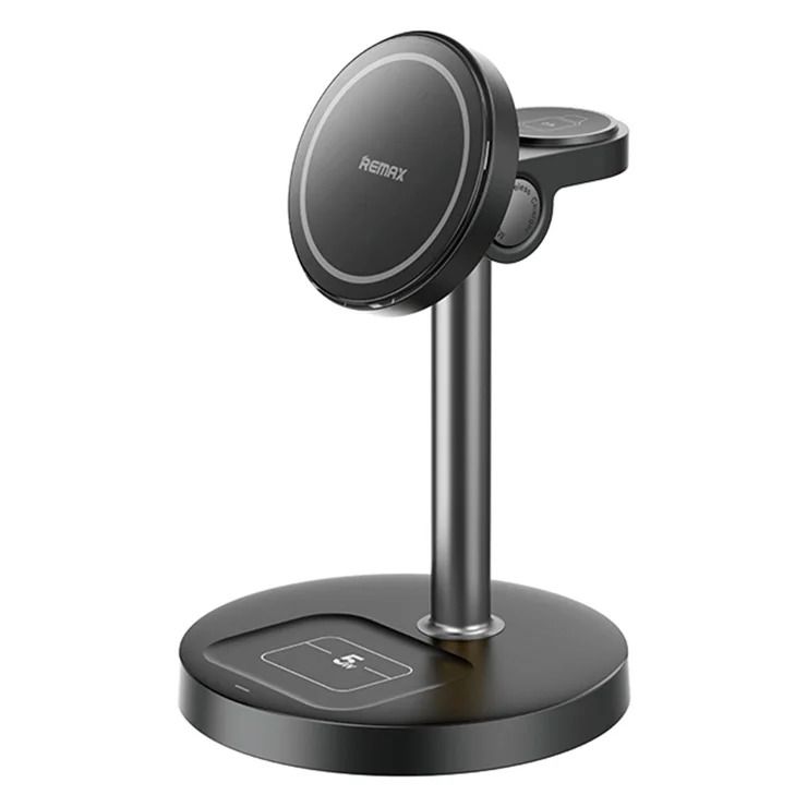 Бездротовий зарядний пристрій REMAX 20.5W upgrade free desktop magnetic 3 in 1 wireless charger  CW01 Black