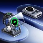 Бездротовий зарядний пристрій REMAX 22.5W 3 in 1 upgrade free with built-in night light foldable magnetic wireless charger CW10 Black