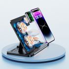 Бездротовий зарядний пристрій REMAX Minxl Pro Series 22W 3-in-1 Foldable Wireless Charger with Light RP-W70  Black