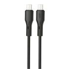 Кабель XO PD Type-C to Type-C NBQ231B 60W 1m Black