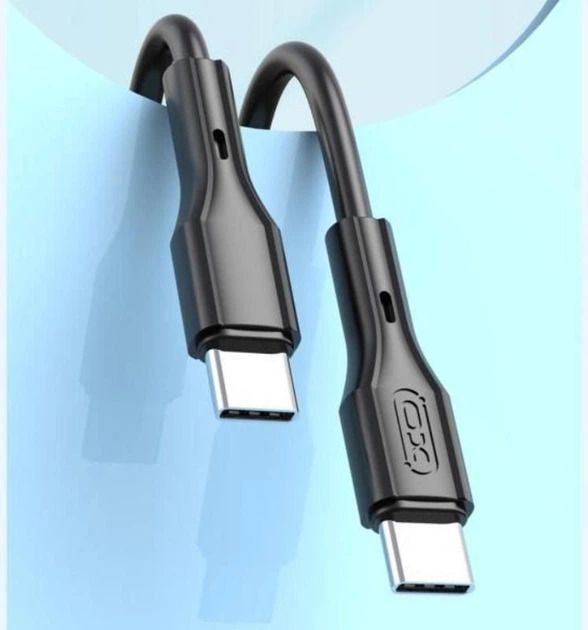 Кабель XO PD Type-C to Type-C NBQ231B 60W 1m Black