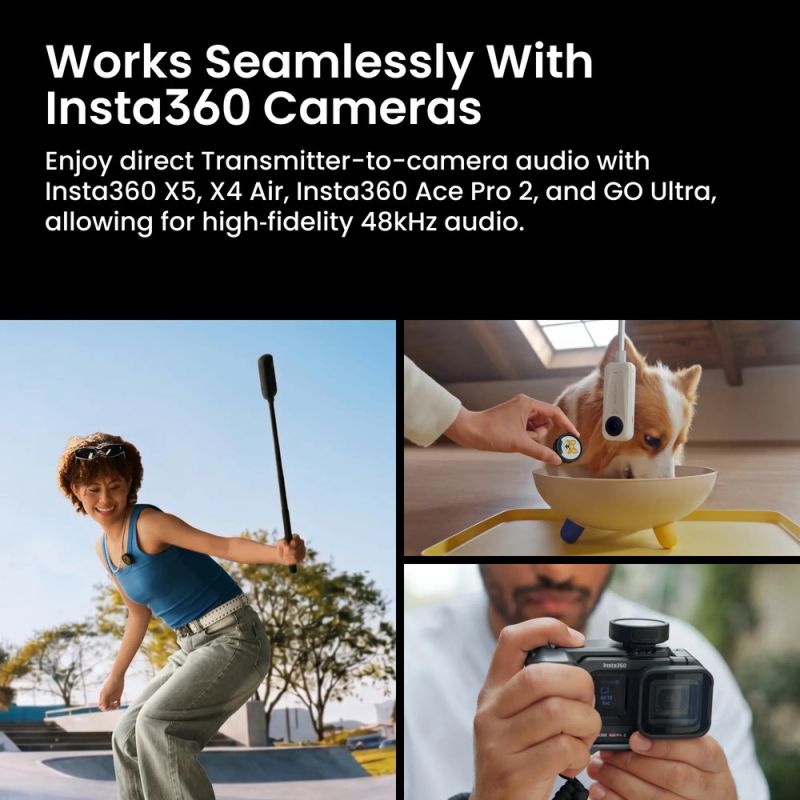Мікрофонна радіосистема Insta360 Mic Pro (2TX+1RX)