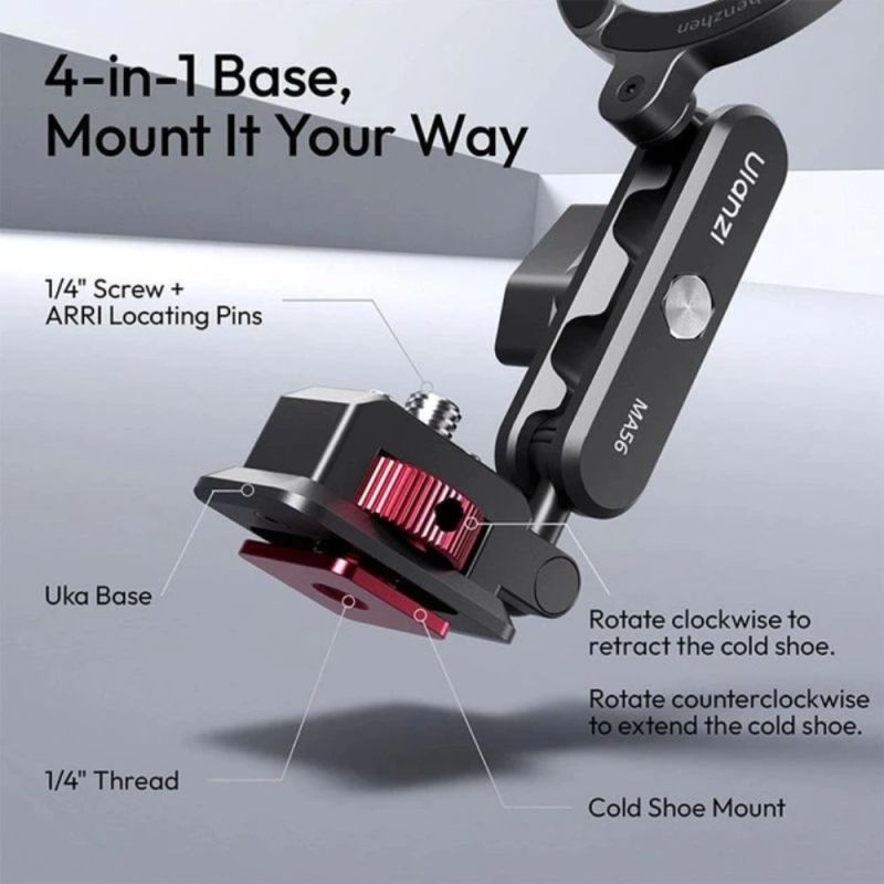Тримач телефона Ulanzi MA56 4-in-1 Phone Clamp Mount(MagLock Phone Mount)