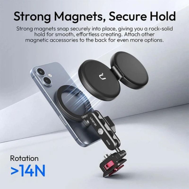 Тримач телефона Ulanzi MA56 4-in-1 Phone Clamp Mount(MagLock Phone Mount)
