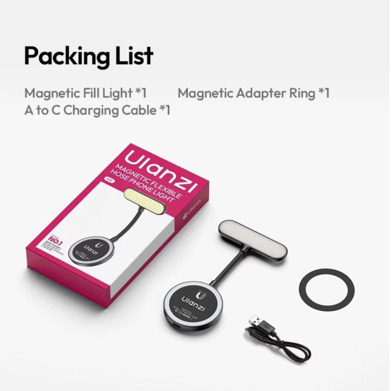 Накамерне світло Ulanzi M10 Magnetic Flexible Phone Light