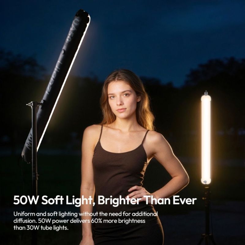 Відеосвітло Ulanzi Ulanzi UA50 50W Bi-Color Air Tube Light(with EU Plug Adapter)