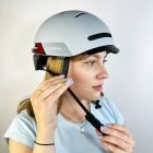 Захисний шолом Livall BH51M NSO (L) Sandstone Grey (57-61см), акустика JBL, мікрофон, сигнали поворотів та стопів, додаток, пульт BR80, застібка, BT