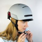 Захисний шолом Livall BH51M NSO (L) Sandstone Grey (57-61см), акустика JBL, мікрофон, сигнали поворотів та стопів, додаток, пульт BR80, застібка, BT