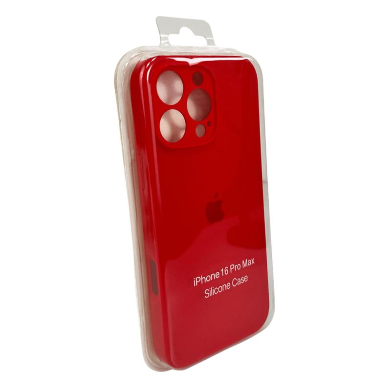 Чохол для смартфона Silicone Full Case AA Camera Protect for Apple iPhone 16 Pro Max 11,Red