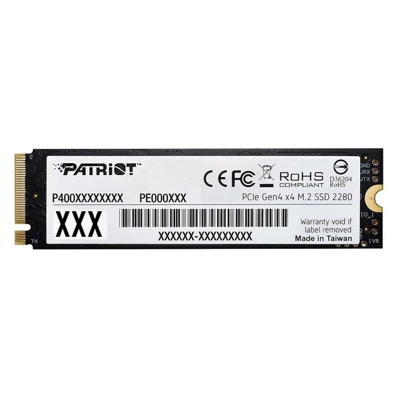 Накопичувач SSD M.2 Patriot P400 Lite 1TB NVMe 1.4 2280  Gen 4x4, 2700/3500 3D TLC
