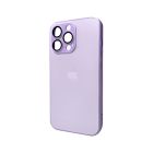 Чохол для смартфона AG Glass Matt Frame Color Logo for Apple iPhone 11 Pro Max Light Purple