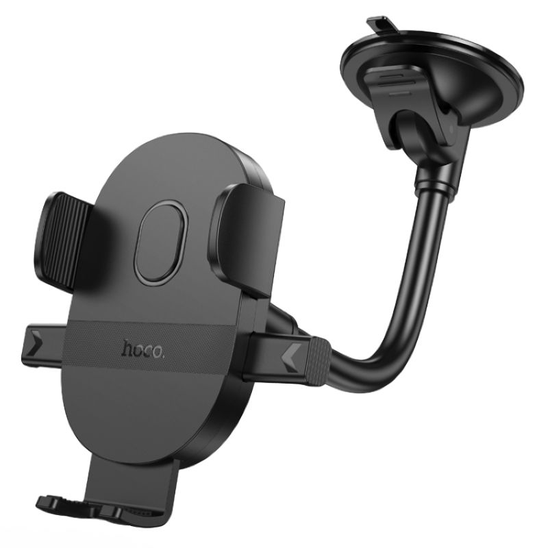 Автотримач для телефона HOCO H20 Mighty one-button car holder(windshield) Black