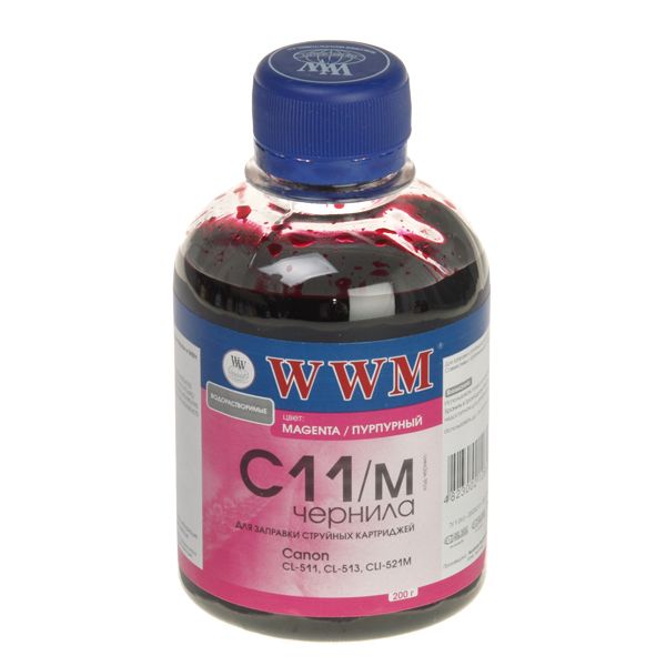 Чорнило CANON CL-511 Magenta (C11/M) 200g WWM