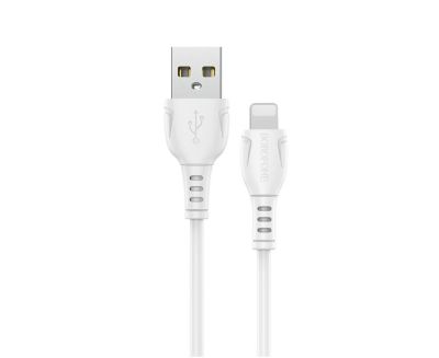 Кабель BOROFONE BX51 USB to iP 2.4A,1m, PVC, PVC connectors, White