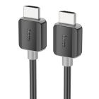Кабель HOCO US08 HDTV 2.0 male-to-male 4K HD data cable(L=1M) Black