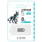 Флеш-накопичувач Wibrand USB 2.0 Lynx 8Gb Silver