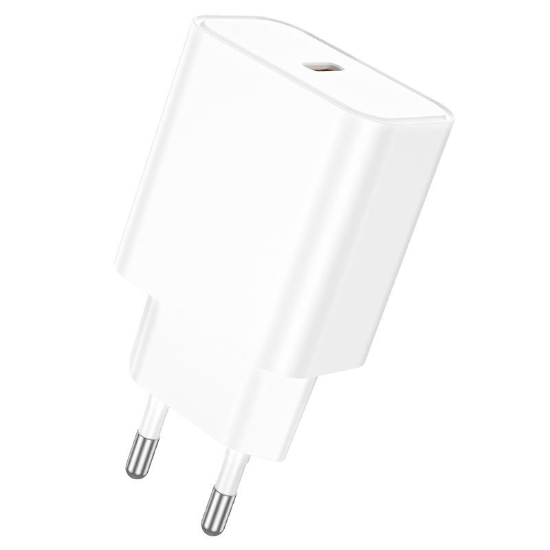Мережевий зарядний пристрій BOROFONE BA71A Power single Port PD20W charger White