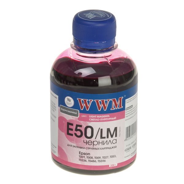 Чорнило EPSON Stylus Photo Universal Light Magenta (E50/LM) 200g WWM