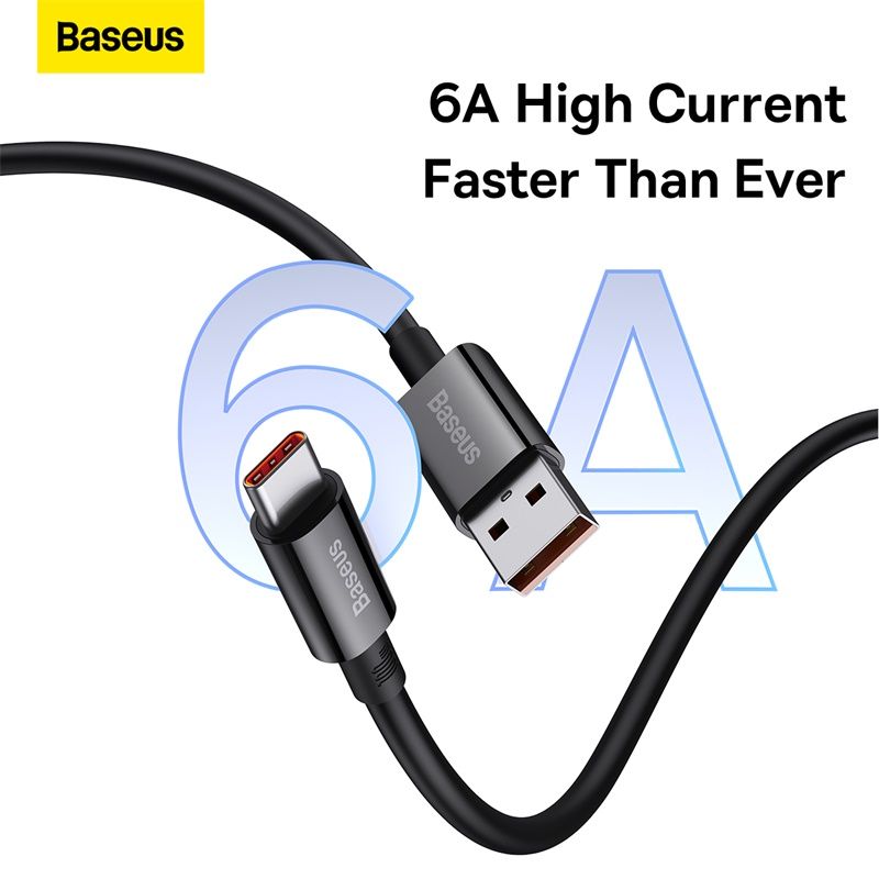 Кабель Baseus Superior Series Fast Charging Data Cable USB to Type-C 100W 1.5m Cluster Black