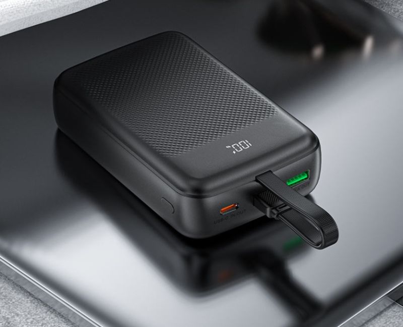 Зовнішній акумулятор ACEFAST M14 PD20W power bank with cable 20000mAh Black
