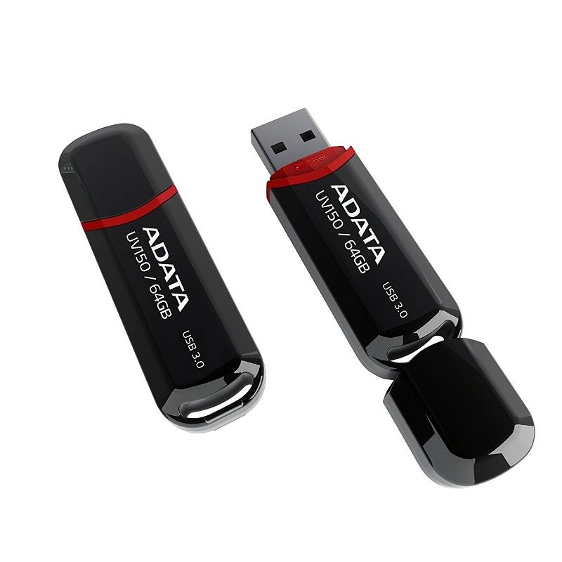 Флеш-накопичувач ADATA USB 3.2 AUV 150 64Gb Black
