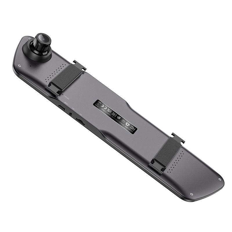 Відеореєстратор HOCO DV4 4.5-inch rearview mirror driving recorder(dual-channel) Black