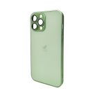 Чохол для смартфона AG Glass Matt Frame Color Logo for Apple iPhone 13 Pro Max Light Green