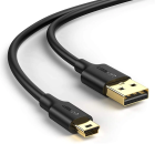 Кабель UGREEN USB 2.0 A Male to Mini 5 Pin Male Cable 0.5m (Black)