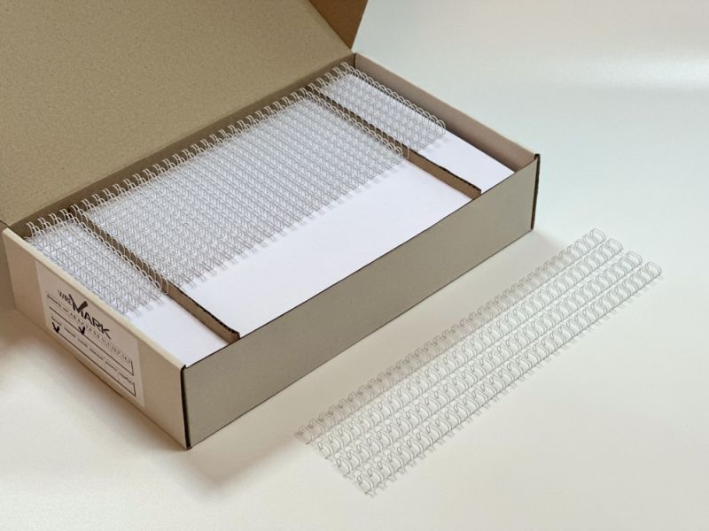 Пружини металеві wireMARK 9.5 мм, білі (100 шт.) *