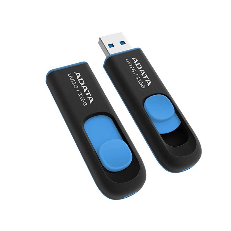 Флеш-накопичувач ADATA USB 3.2  UV 128 32Gb Black/Blue