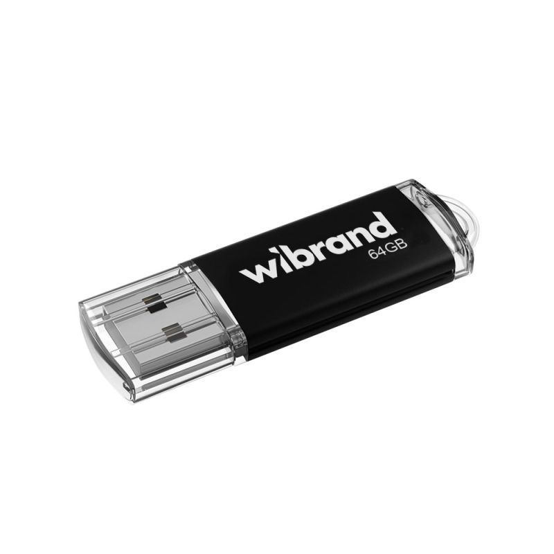 Флеш-накопичувач Wibrand USB 2.0 Cougar 64Gb Black