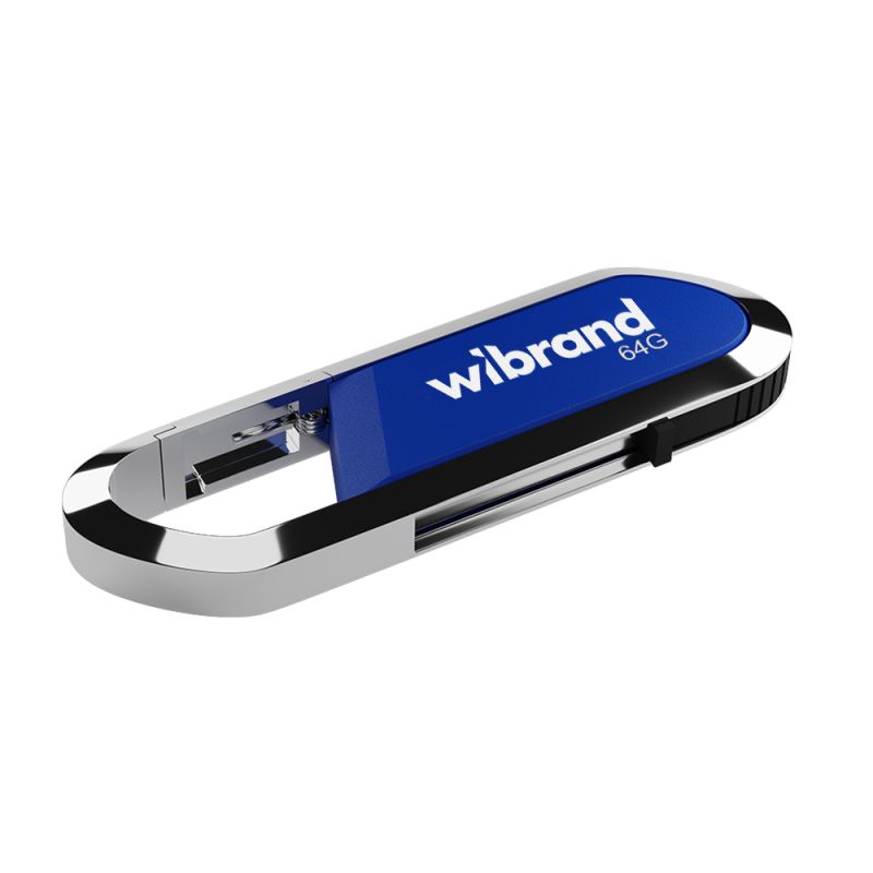 Флеш-накопичувач Wibrand USB 2.0 Aligator 64Gb Blue
