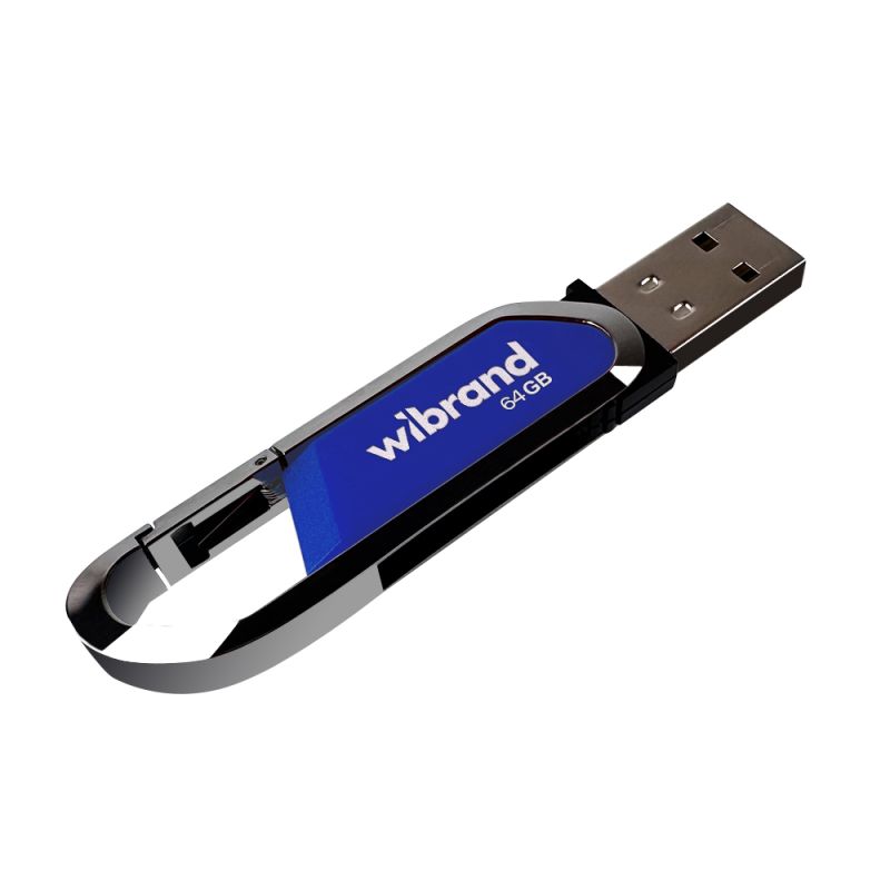 Флеш-накопичувач Wibrand USB 2.0 Aligator 64Gb Blue