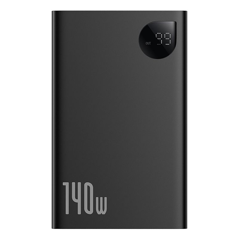 Зовнішній акумулятор Baseus Adaman  Digital Display Fast Charge Power Bank 24000mAh 140W Cluster Black