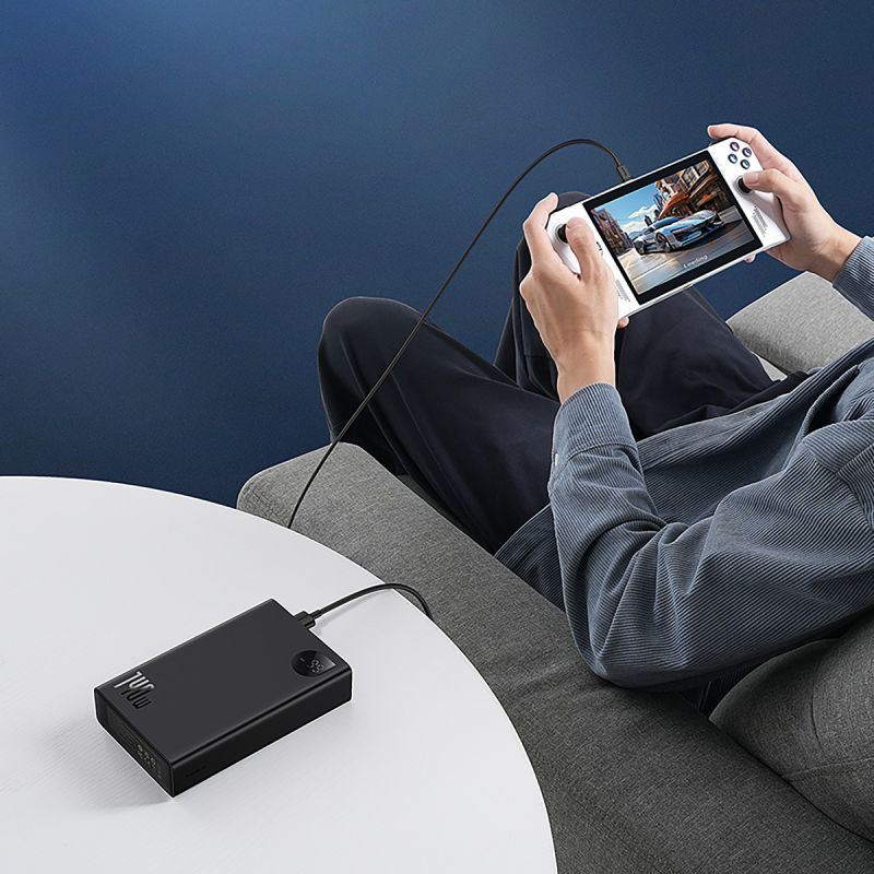 Зовнішній акумулятор Baseus Adaman  Digital Display Fast Charge Power Bank 24000mAh 140W Cluster Black