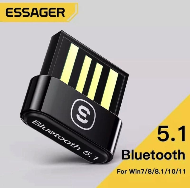 Bluetooth-адаптер  ESSAGER Mini BT5.0 Adapter Black