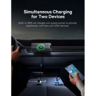 Автотримач для телефона з БЗП Basues CW01  Magnetic Wireless Charging Car Mount 40W Claw Edition Cluster Black