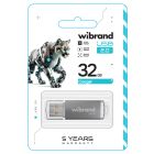 Флеш-накопичувач Wibrand USB 2.0 Cougar 32Gb Silver