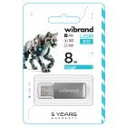 Флеш-накопичувач Wibrand USB 2.0 Cougar 8Gb Silver