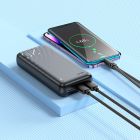 Зовнішній акумулятор HOCO J123A Element power bank(20000mAh) Black