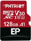 Карта пам'яті microSDXC (UHS-1 U3) Patriot EP Series 128Gb class 10 V30 (R-100MB/s, W-80MB/s) (adapter SD)