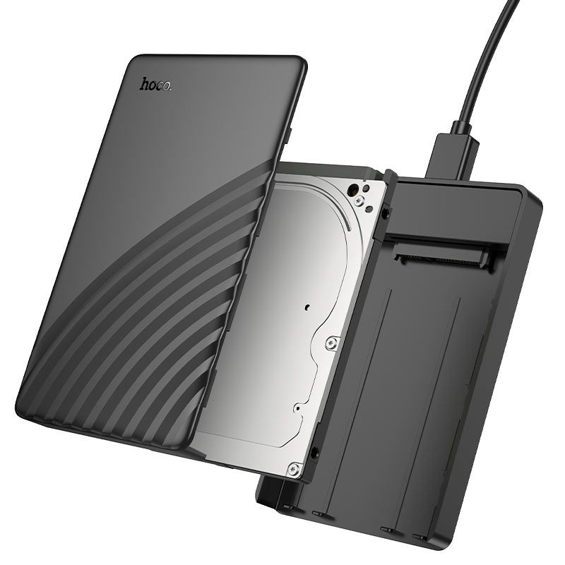 Зовнішня кишеня для накопичувача HOCO HB46 USB3.0 2.5-inch SATA hard drive enclosure Black