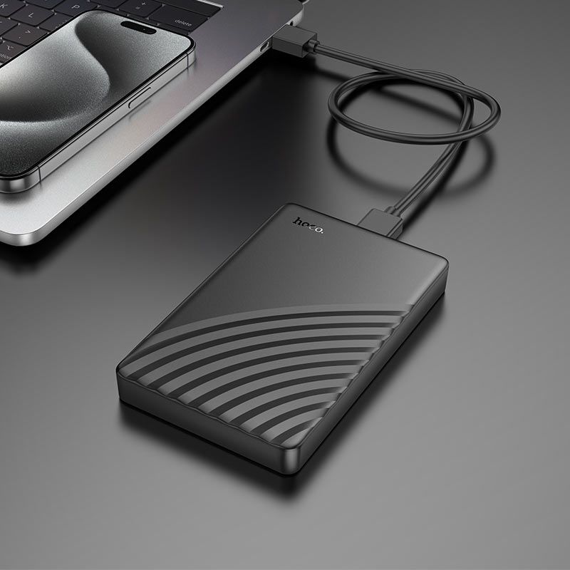 Зовнішня кишеня для накопичувача HOCO HB46 USB3.0 2.5-inch SATA hard drive enclosure Black