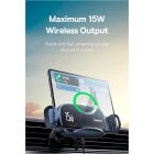 Автотримач для телефона з БЗП Baseus LightChaser Series Triple-Coil Wireless Charging Electric Car Mount Cluster Black